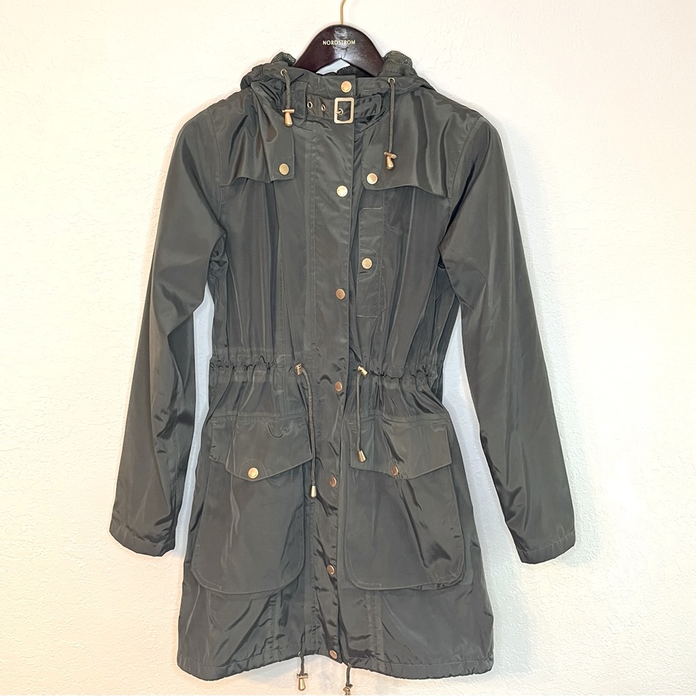 Ilse Jacobsen - Hornbaek Rain Jacket, Olive Green, Size EU36